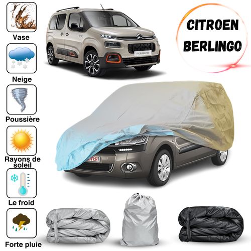 Generic Bache / Housse de protection de voiture Citroën Berlingo double  face + sac de rangement à prix pas cher