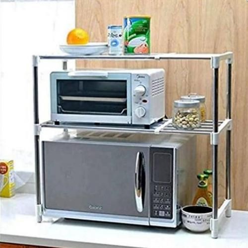 Etagère De Cuisine Micro Ondes Extensible 2 Niveaux Rangement