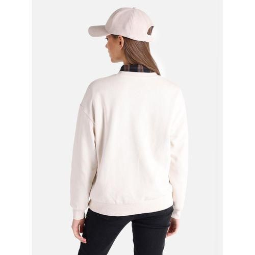 product_image_name-Colins-Sweatshirt Beige Melange  Pour  Femme-2