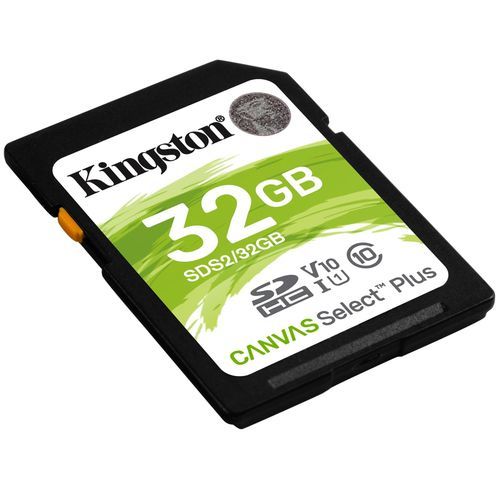 Carte mémoire Kingston Canvas Select Plus 32 Go MicroSDHC UHS-I Classe 10  (SDCS2/32GB) prix Maroc