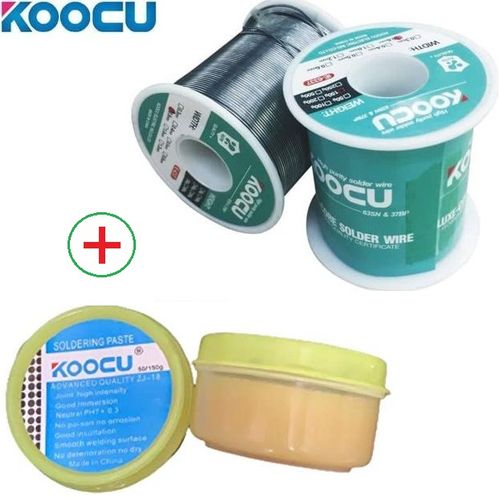 Koocu Etain fil de soudure 1.0 mm Bobine 100g + Pâte à souder // Soudure  Electronique à prix pas cher