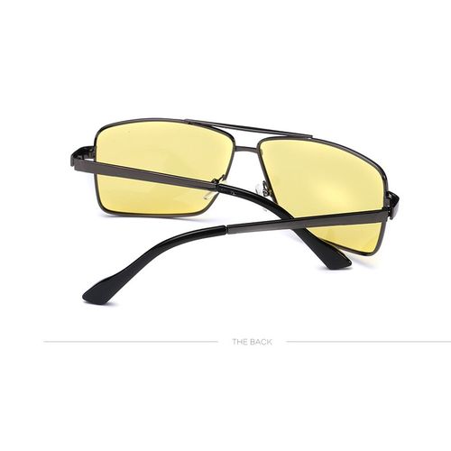 Jaune Mode Unisexe HD Jaune Lentilles Lunettes de Soleil Lunettes