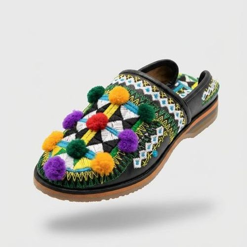 product_image_name-Generic-بلغة تقليدية بكرات ملونة - جلد طبيعي - صناعة يدوية-4