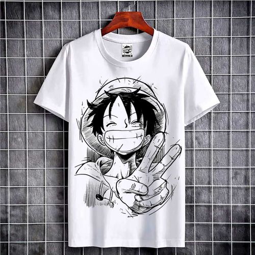 T-shirt Luffy Anime Japonês Masculino, Camisetas engraçadas, Camiseta  Impressa, Top de manga curta, T-shirt, Roupas - AliExpress