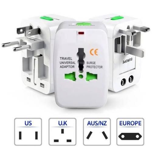 Adaptateur Prise Universelle, WEIMIL Prise Universelle Voyage avec 4 USB(2  USB C), Adaptateur de Prise International vers USA EU UK AUS CN JP Qatar :  : High-Tech