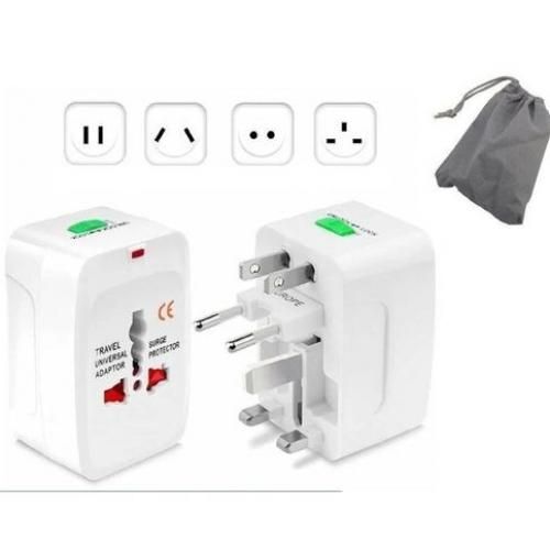 Adaptateur international tout-en-un Blanc