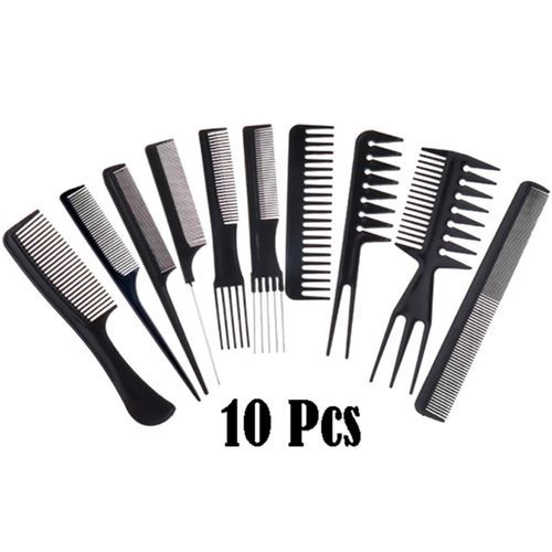 Peigne de Coiffure Professionnel, 12 Pièces Peigne à Cheveux en Plastique  Peigne à Dents Larges et Fines Peigne Démêlant Ensemble de Peignes de Salon