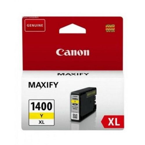 Canon Cartouche d'encre PGI-1400XL Yellow EMB 900 pages Pour les imprimantes Maxify MB2040, MB2140, MB2340 - Original