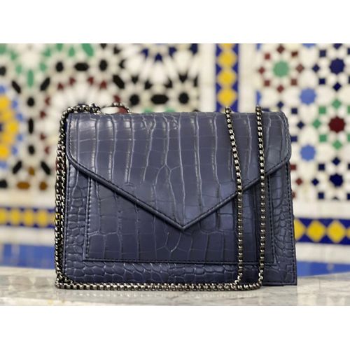 Poco Loco Sac croco bleu