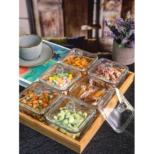 product_image_name-Generic-Assiette avec Plateau en Bambou, 6 bols en verre sans plomb avec couvercle, -3