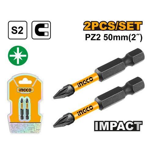 product_image_name-Ingco-Lot 2 Embouts À Percussion Pz2 50mm-1