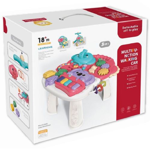 Generic Trotteur 3 en 1 assis debout avec roulettes et table de