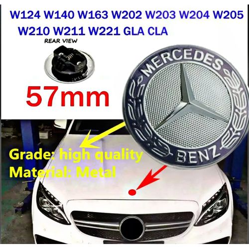 Mercedes Benz Emblème de capot avant Mercedes-Benz,logo AMG, 57 mm à prix  pas cher