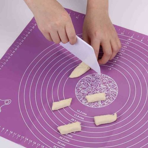 Generic Tapis à pâtisserie en silicone pour rouler la pâte antiadhésif avec  mesure à prix pas cher