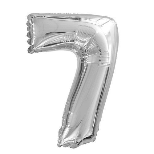 Ballons mylar argent anniversaire chiffre 30 ans