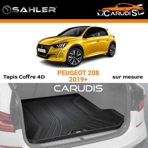 SAHLER Tapis coffre 4D Peugeot 208 II sur mesure sans odeur imperméable  antidérapant à prix pas cher