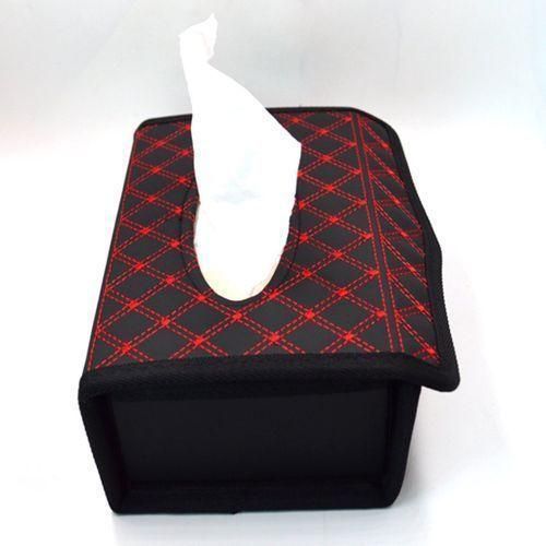 product_image_name-Generic- Boîtes à mouchoirs en cuir pu tissue box décoration voiture rectangle Porte papier-5