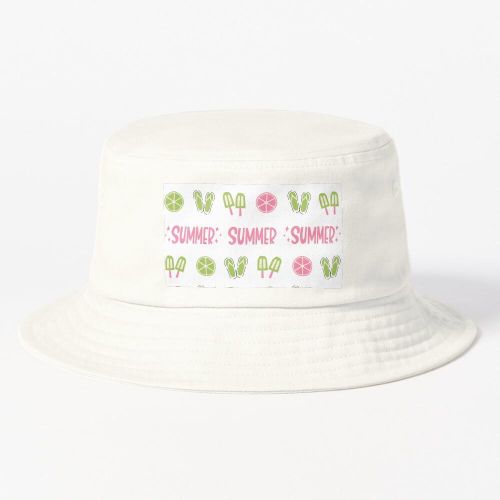 product_image_name-Generic-Reynolds Fun présente un motif d'été vert et rose bob blanc - design personnalisé unique-2