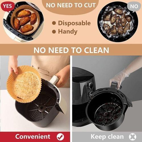 product_image_name-Generic-Pack de 1000 Pièces Papier Cuisson Antiadhésive pour Air Fryer De qualité alimentaire-6