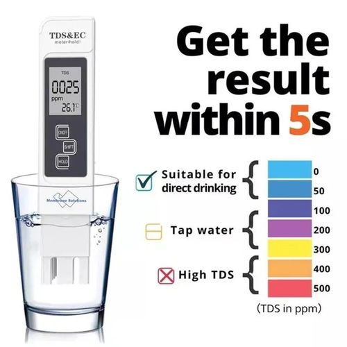 Generic Testeur de Qualité de l'eau, Testeur PH Mètre, TDS&EC Mètre  Température à prix pas cher