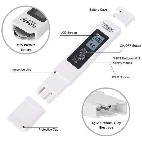 Generic Testeur de Qualité de l'eau, Testeur PH Mètre, TDS&EC