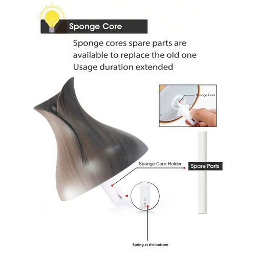 product_image_name-Generic-1 Pièce Humidificateur En Bois De Conception De Grain, Diffuseur D'huile Essentielle Pour La Parfumerie De L'air Dans La Chambre À Coucher, Le Bureau Et La Décoration Du Bureau-3