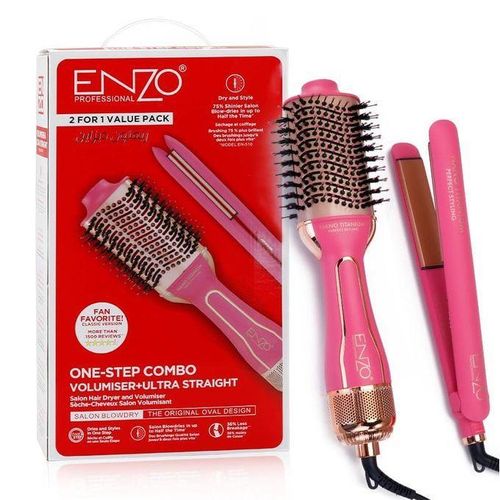 product_image_name-Enzo- Brosse One-step et lisseur Électrique Pour Cheveux 2 IN 1-1