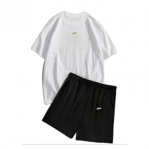 Generic Ensemble tshirt short blanc noir femme homme bonne qualit
