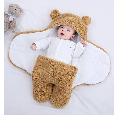 Generic Couvertures mignonnes en peluche pour nouveau-né, Sac de couchage  pour bébé à prix pas cher