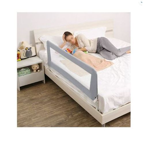 Generic barrière de lit pliable 150 cm pour enfant et bebe et adulte-,GRIS  à prix pas cher