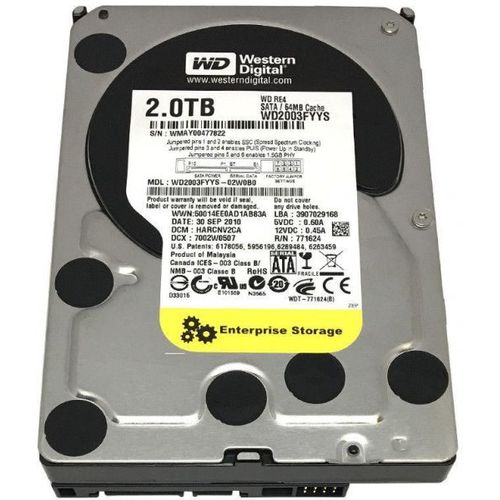 Western Digital Disque Dur Interne HDD 2TB / 2TO 3.5 Pour DVR & PC Bureau   à prix pas cher