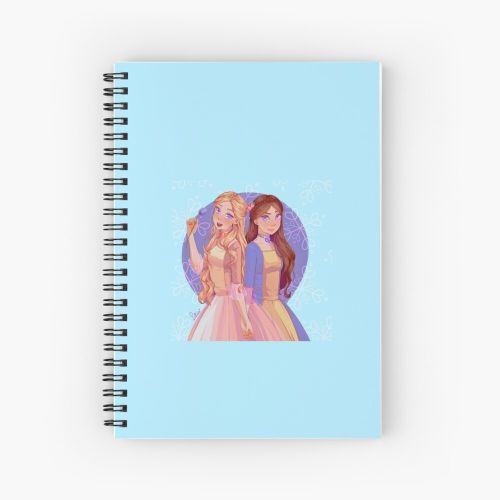 product_image_name-Generic-Barbie And Princess Dream House Sticker Spiral Notebook - Bloc note-1