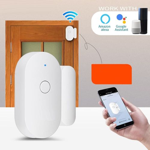 Generic Alarme Detecteur d'Ouverture/ Fermeture de Porte Fenetre Sans Fil  WiFi intelligent à prix pas cher