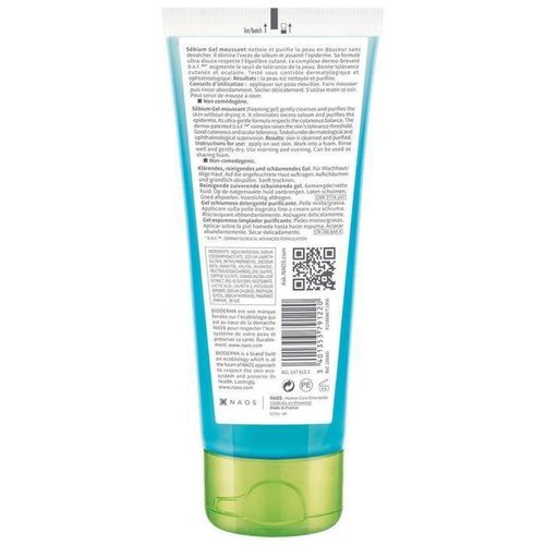 product_image_name-Bioderma-Sébium Gel Moussant Purifiant Doux Peaux Mixtes à Grasses 100 ml-2