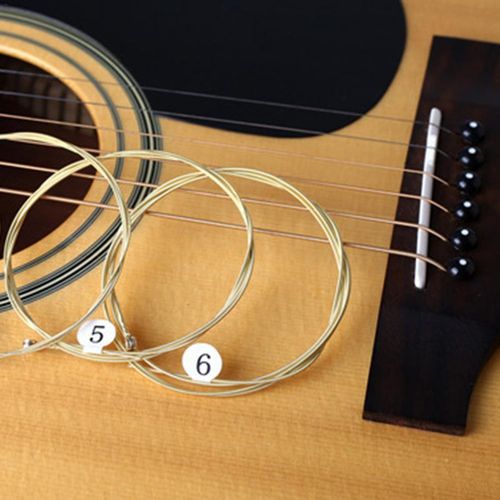 Guitar Cordes pour guitare acoustique en acier nickelé, 6 pièces, pratique,  Original à prix pas cher