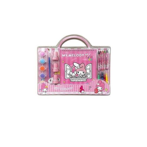 product_image_name-Generic-Set de Coloration Créatif « My Melody » – Livre de Coloriage Cartoon avec Crayons, Tampons & Peinture à l’Eau, Kit Artistique Portable pour Enfants, Cadeau Idéal pour Filles & Garçons, Personnages Kurumi & Dinosaure-5