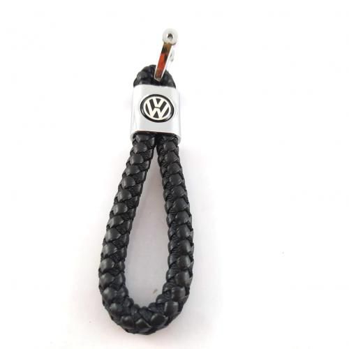 Generic porte-clés métal tresse en cuir volkswagen logo volkswagen