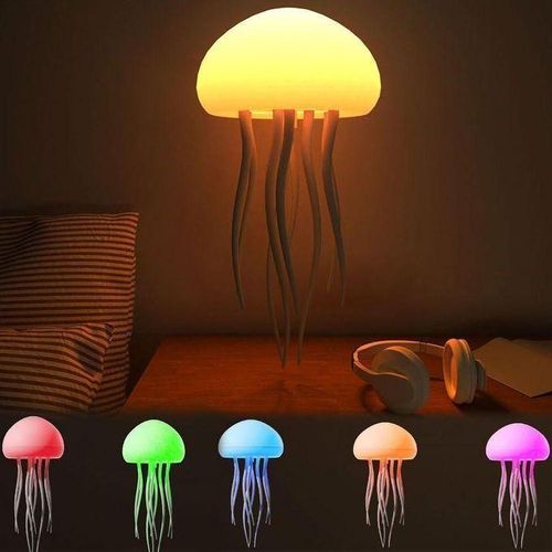 product_image_name-Generic-Lampe de Méduse RGB - Veilleuse Enfant Avec Capteur Tactile pour Chambre et Salon (Modèle Suspendu)-1