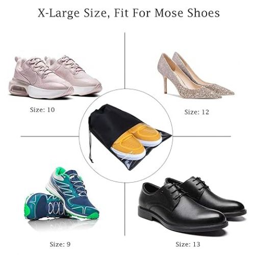 Generic 20 Pcs Housse Chaussures Anti Poussiere Sac avec Fenetre Transparente noir a prix pas cher Jumia Maroc