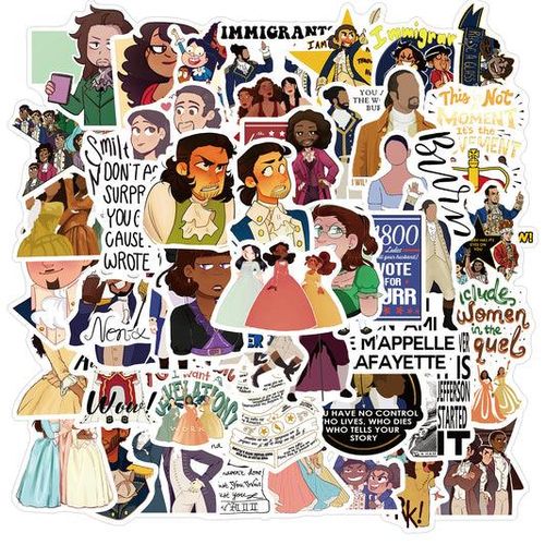 product_image_name-Generic-50pcs Hamilton 2 Stickers-1