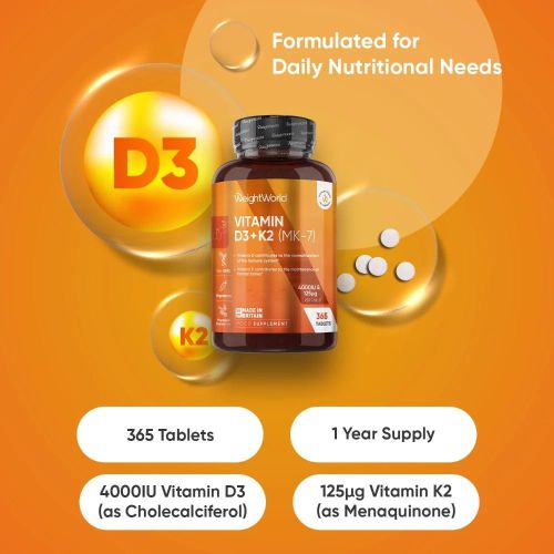 product_image_name-WeightWorld-Vitamin D3 + K2 (MK7) Tablets-2