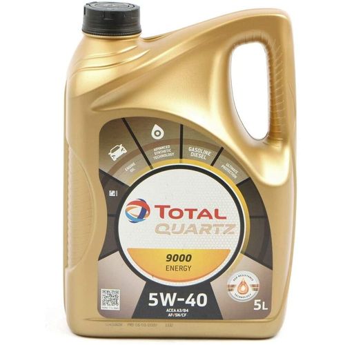 TOTAL Huile moteur 5W40 5L Quartz 9000 à prix pas cher