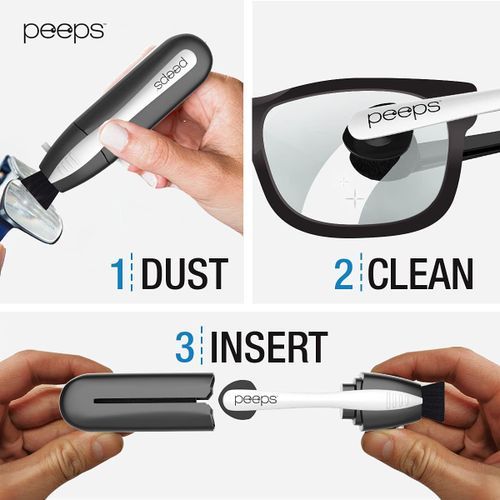 Generic le nettoyant de lunettes en carbone noir ultra-portable à