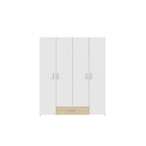 product_image_name-Kitea-Armoire Econobox 4 Portes - Beige / Blanc-3