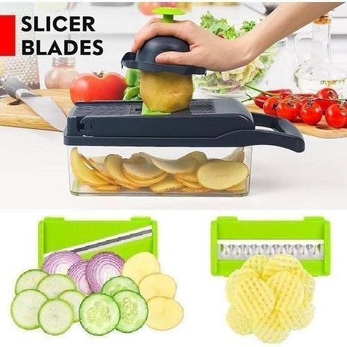 product_image_name-Generic-Hachoir/Coupe-Légumes Multifonction "Kitchen Ideas" 16 pièces-3