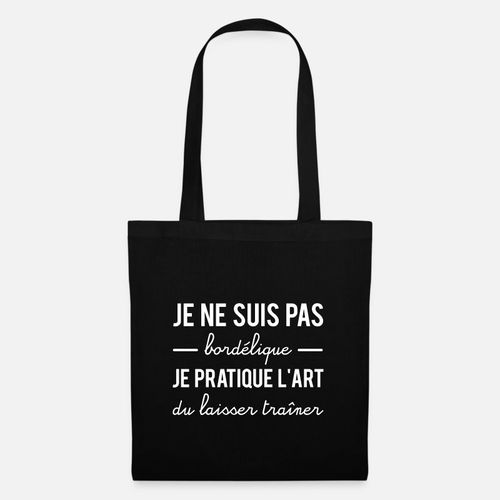 product_image_name-Generic-Je ne suis pas bordélique- , حقيبة تسوق قماشية 35 × 40 سم - حقيبة اليد-1