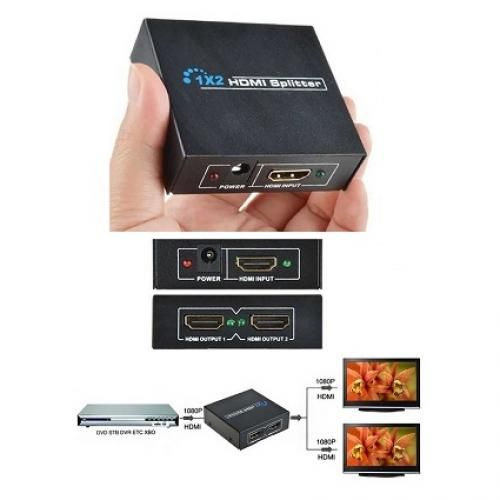 Generic Splitter HDMI 2x1 répartiteur Compatible HDMI adaptateur 4k 1080P 2  ports HDMI à prix pas cher