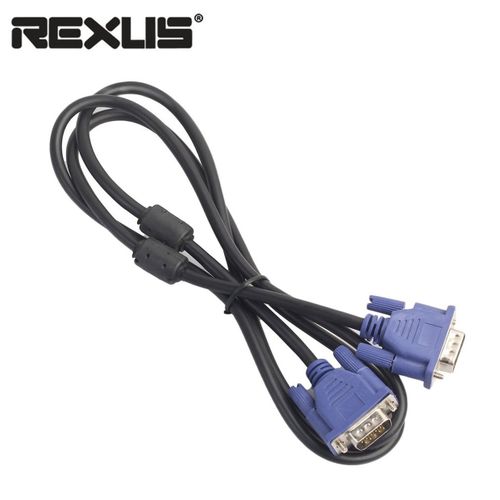 OR كابل VGA REXLIS HD 15 سنا من الذكور الى التمديد PC جهاز العرض-بلاك