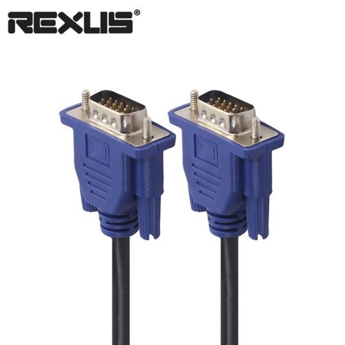 OR كابل VGA REXLIS HD 15 سنا من الذكور الى التمديد PC جهاز العرض-بلاك