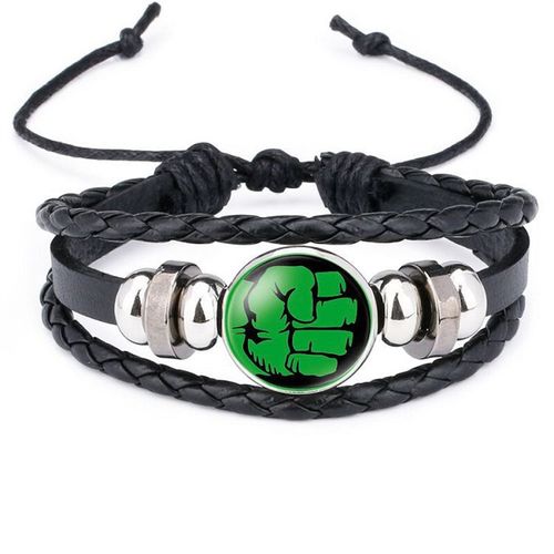 product_image_name-Generic-Bracelet En Cuir superhero marvel spiderman hulk Iron man,avengers,disney-1